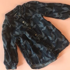 Baby Gap Stars chambray tunic